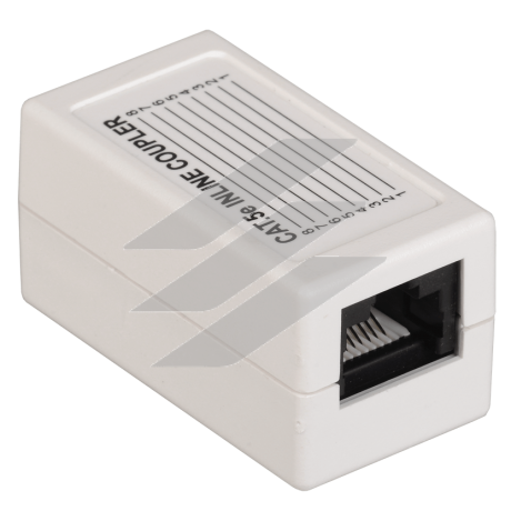 ITK Прохідний адаптер кат.5E UTP, тип RJ45-RJ45, білий