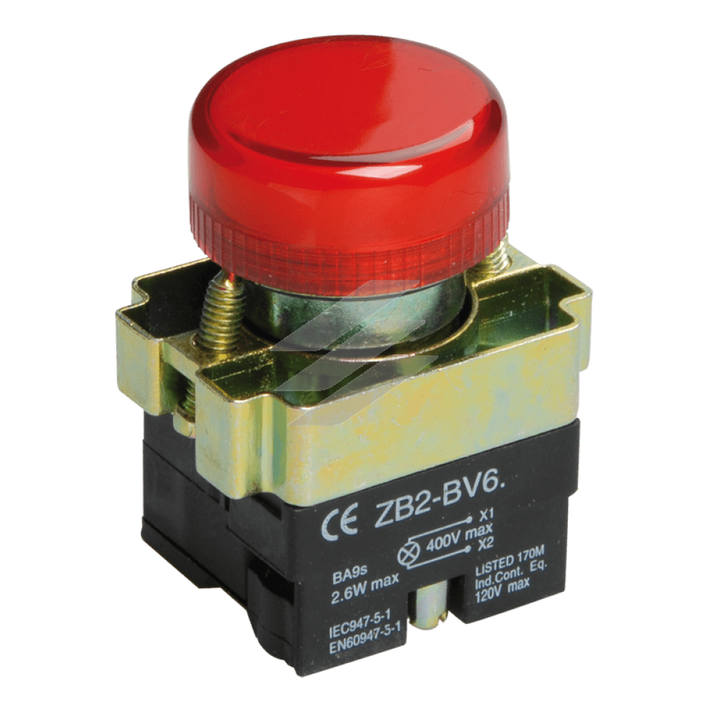 Індикатор LAY5-BU64, червоний d22мм, IEK