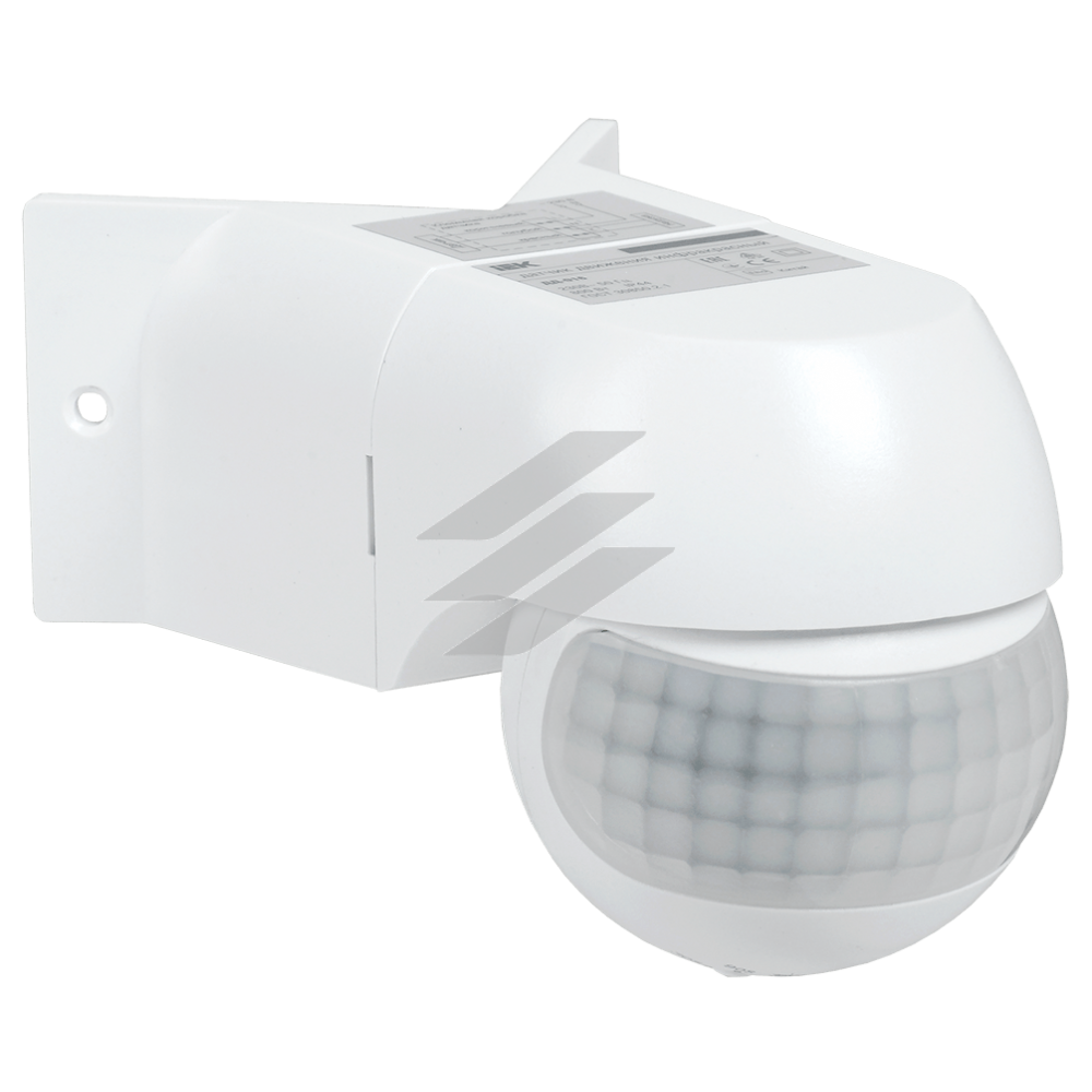 Датчик руху ДД 016 білий, 800Вт, 180гр 12м IP44, IEK