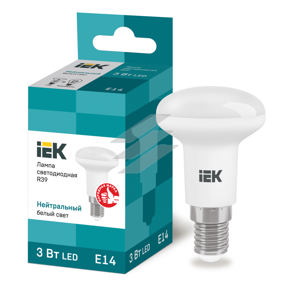 Лампа світлодіодна ECO R39 рефлектор 3Вт 230В 4000К E14, IEK