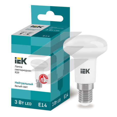 Лампа світлодіодна ECO R39 рефлектор 3Вт 230В 4000К E14, IEK