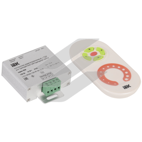 Контролер с ПДУ радіо (білий) MONO 1 канал 12В, 10А, 120Вт IEK-eco