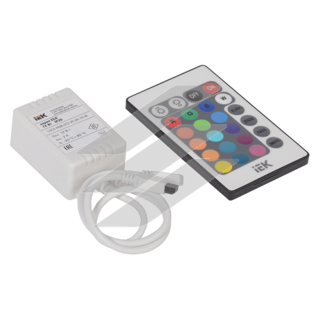 Контролер с ПДК ІЧ RGB 3 канали 12В, 2А, 72Вт IEK-eco