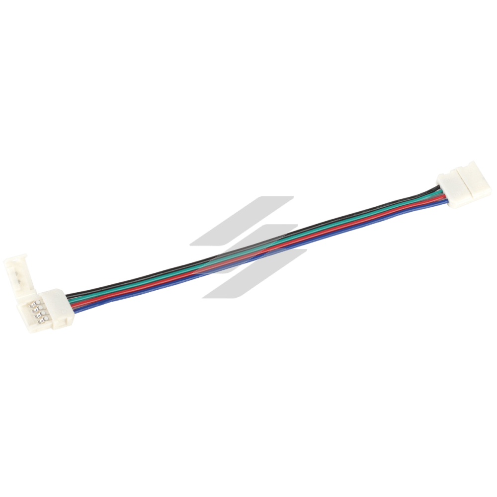 Конектор 5шт RGB 10 мм (роз'єм - 15 см - роз'єм) IEK
