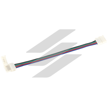 Конектор 5шт RGB 10 мм (роз'єм - 15 см - роз'єм) IEK