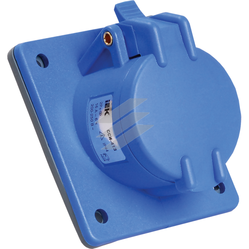 Розетка вбудовувана ССИ-413 16А-6ч/200-250В 2Р+PЕ IP44 MAGNUM, IEK