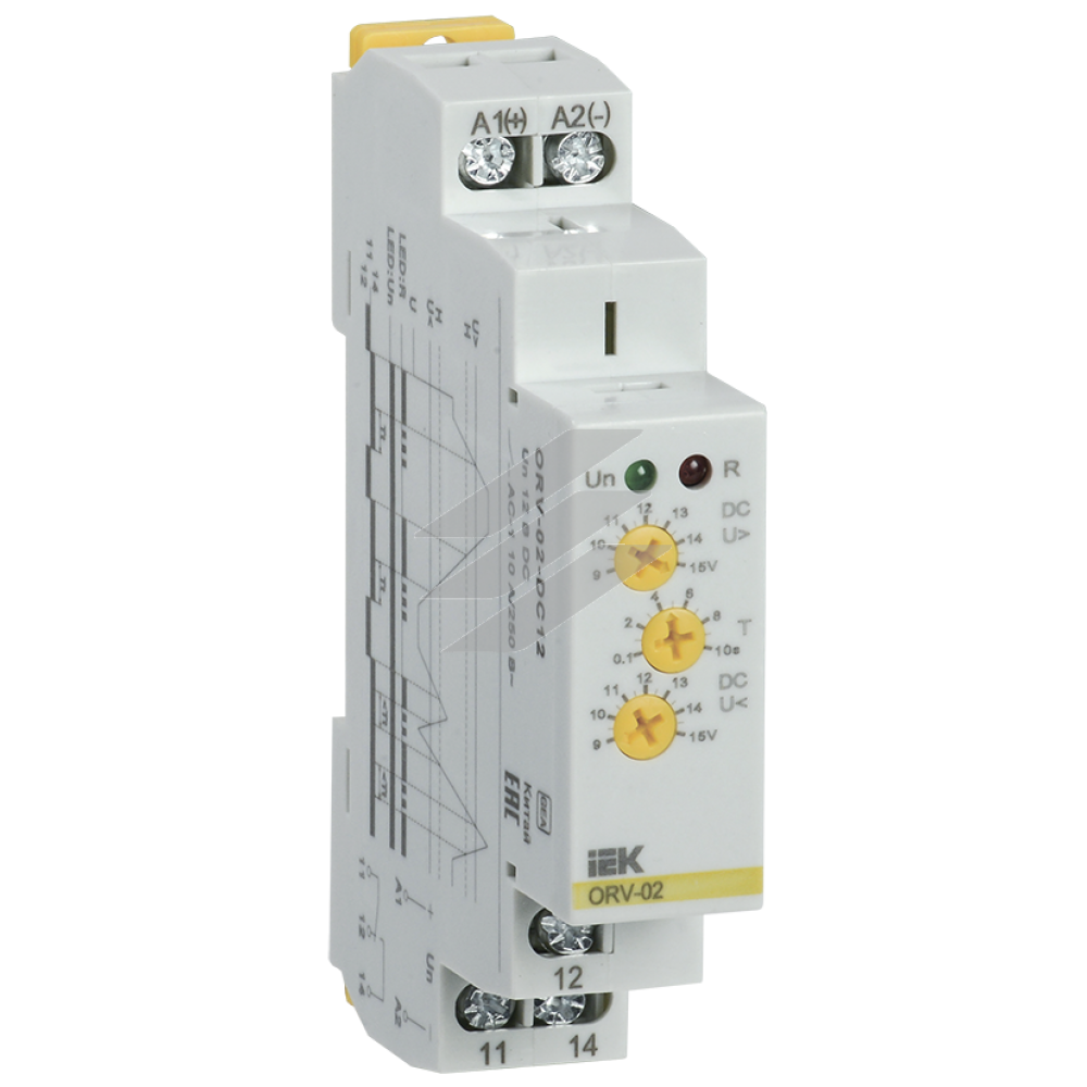Реле підвищеннянапруги  ORV. 1ф 12 В DC, IEK
