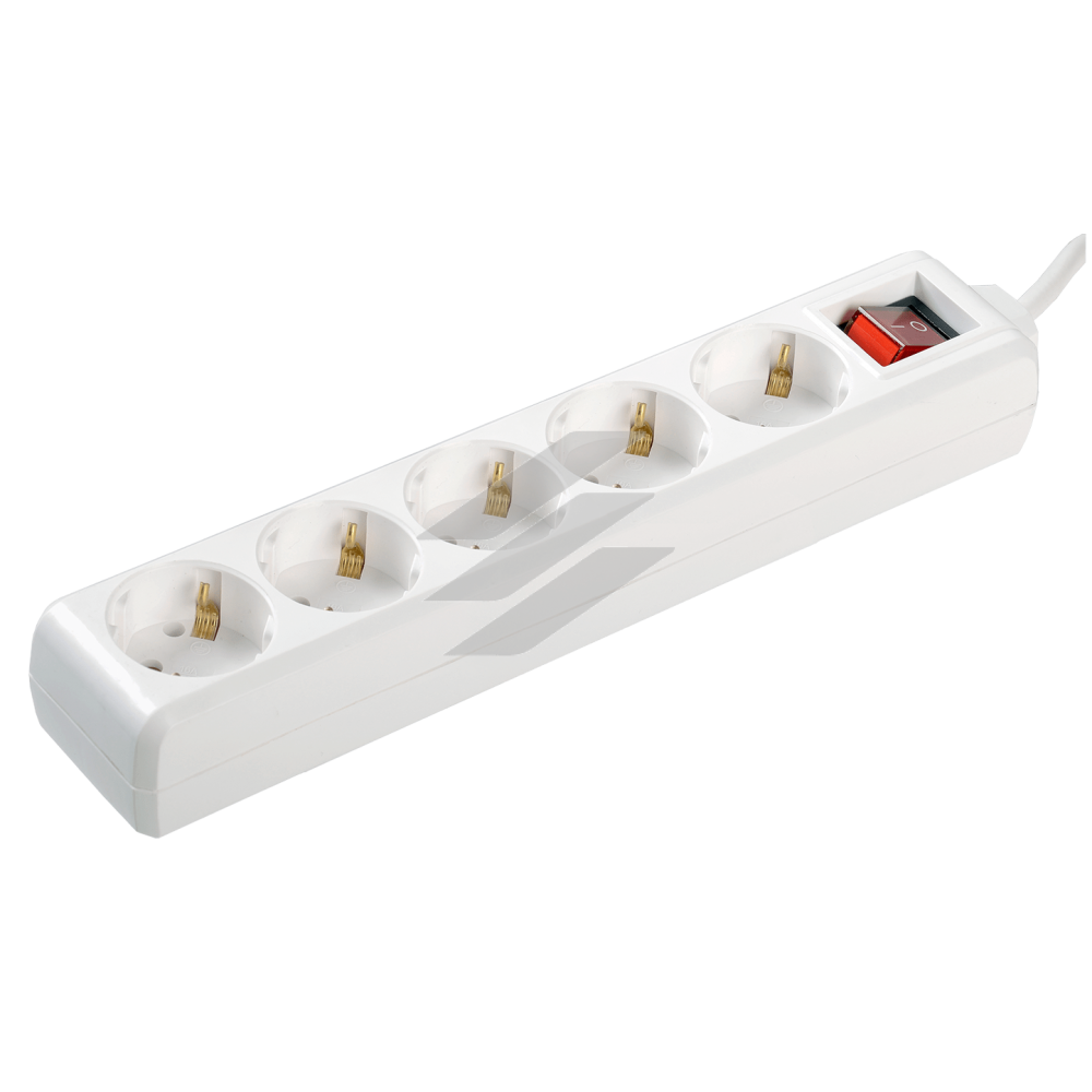 Подовжувач У05К-вимик. 5 місць 2Р+PЕ/3метри 3х1мм2 16А/250, IEK