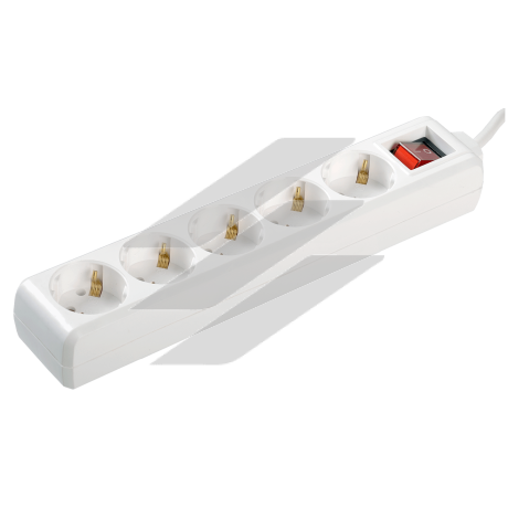 Подовжувач У05К-вимик. 5 місць 2Р+PЕ/3метри 3х1мм2 16А/250, IEK