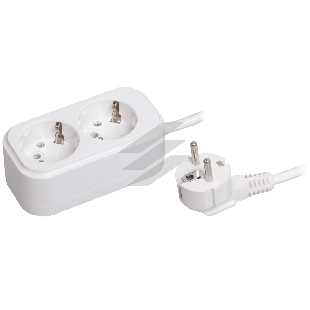 Подовжувач У02 2 місця 2Р+РЕ/5.0 метрів 3х1мм2 16А/250В CLASSIC, IEK
