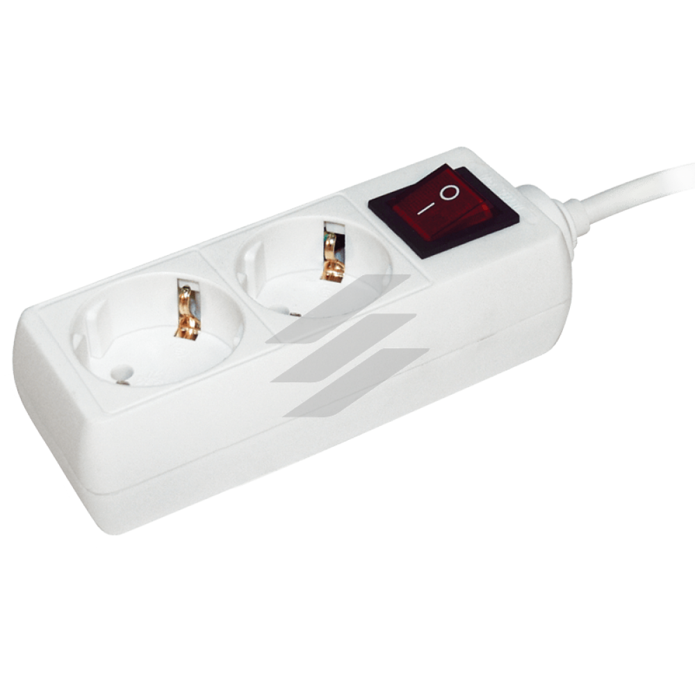 Подовжувач У02К-вимик. 2 місця 2Р+PЕ/5метрів 3х1мм2 16А/250, IEK