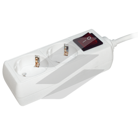 Подовжувач У02К-вимик. 2 місця 2Р+PЕ/5метрів 3х1мм2 16А/250, IEK