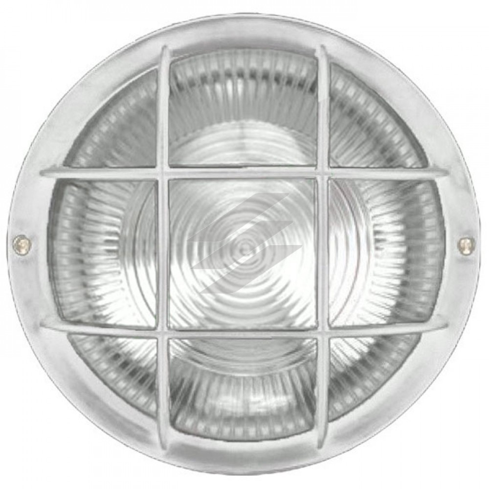 Світильник НПП2602 білий/круг з решіткою пластик 60Вт IP54, IEK