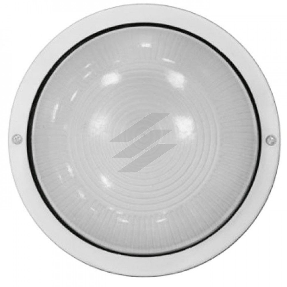 Світильник НПП2602А білий/круг без решітки пластик 60Вт IP54, IEK