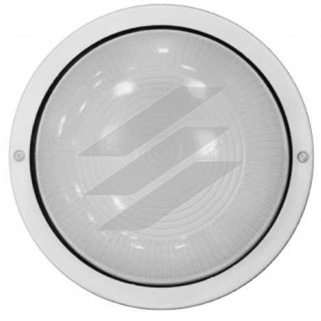 Світильник НПП2602А білий/круг без решітки пластик 60Вт IP54, IEK