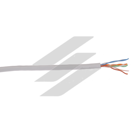 ITK Кабель зв'язку звита пара U/UTP, кат.5E 4х2х24(0,51мм)AWG solid, PVC, 305м, сірий  IEK