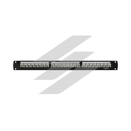 Комутаційна патч-панель 24 порта RJ45, кат.6а, 19
