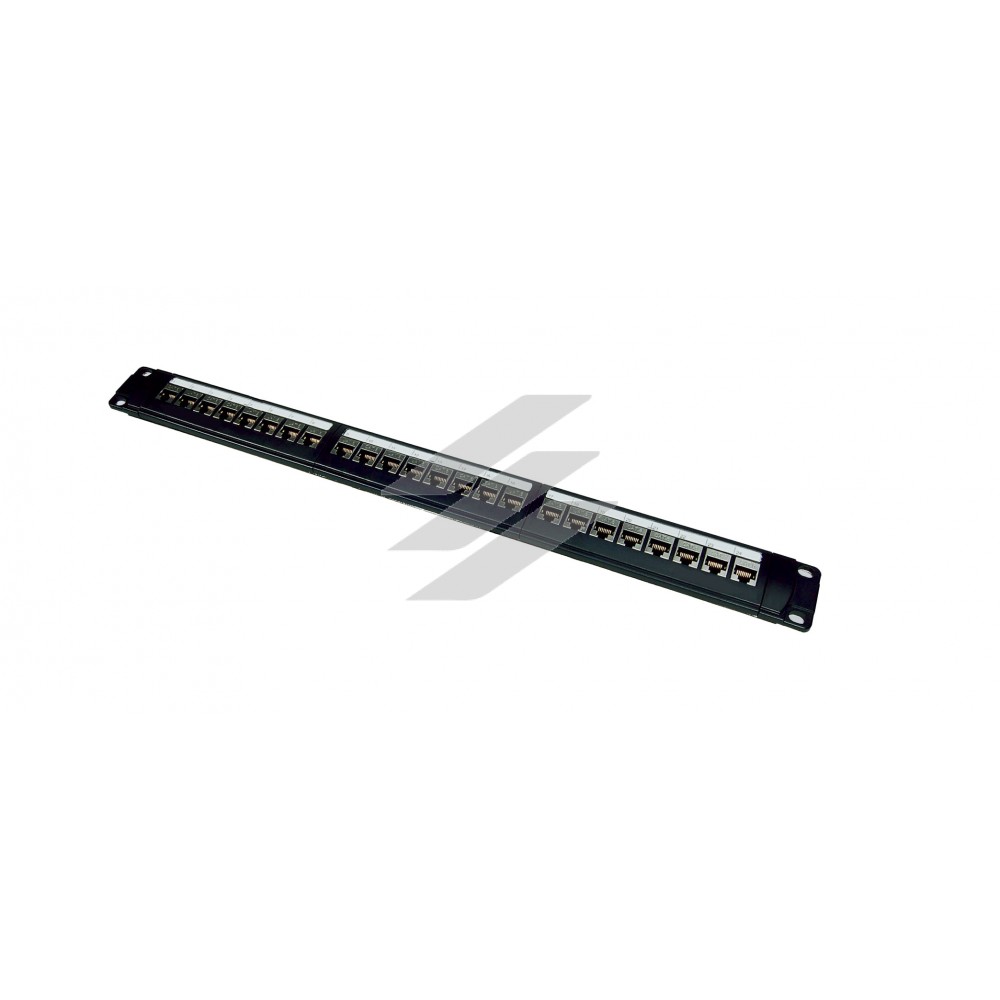 Комутаційна патч-панель RJ45 на 24 порти, cat.6, 19