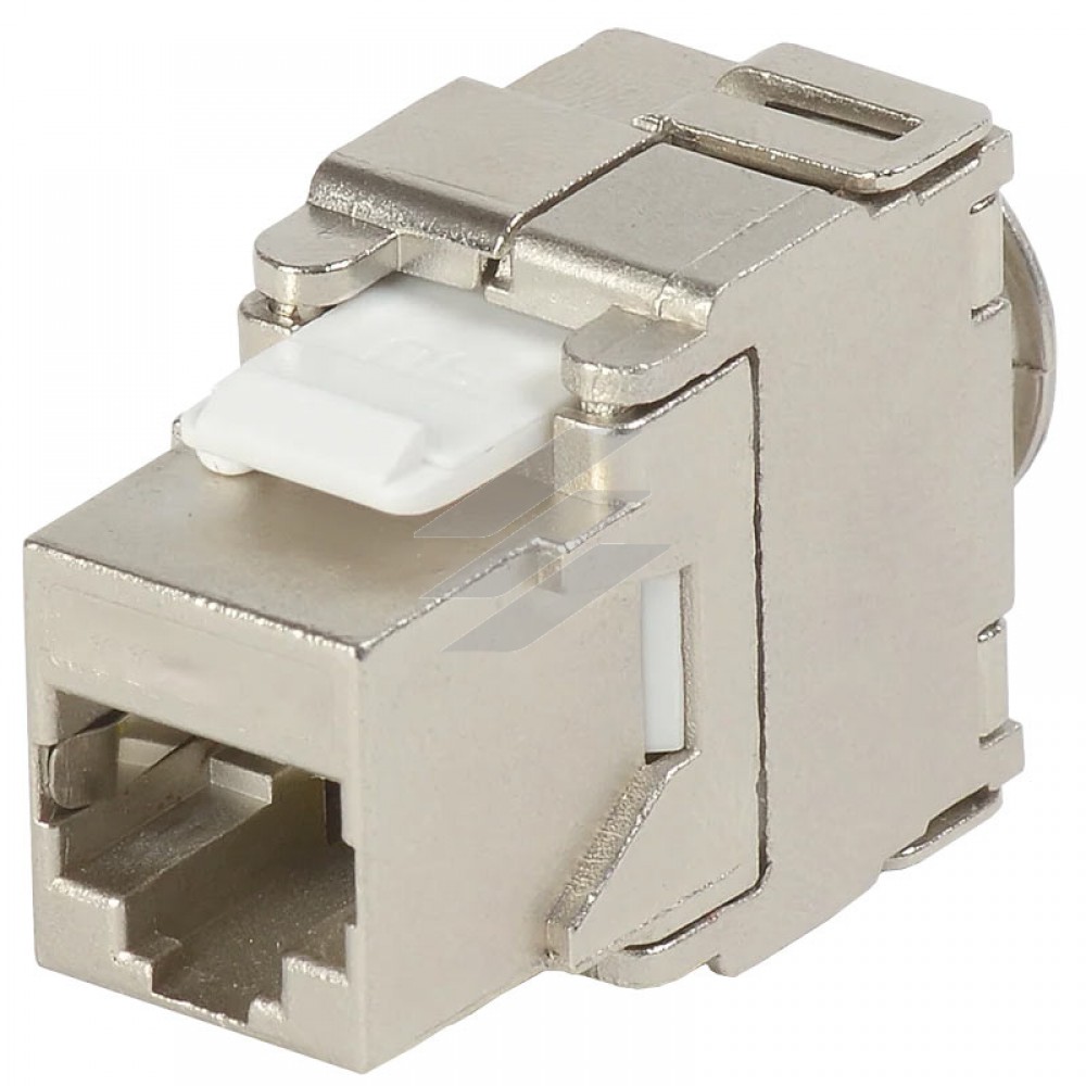 З'єднувальний модуль RJ45, екран., типу Keystone, безінструментний, кат. 6a З'єднувальний модуль RJ45, екран., типу Keystone, безінструментний, кат. 6a