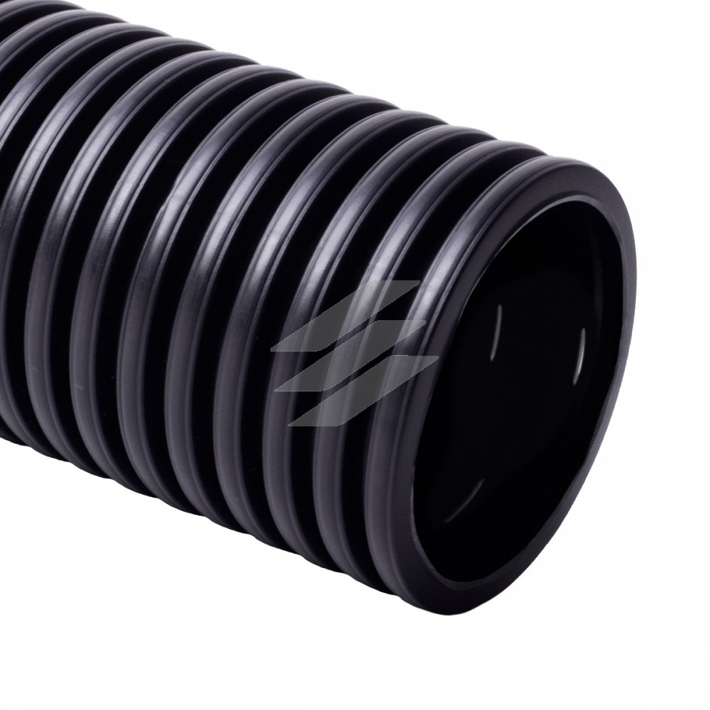 Труба дренажна 80 мм, чорна, одношарова, поліетилен, бухта 50 м, KOPODREN 80_F50, КОПОС