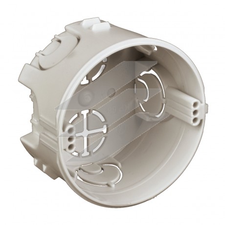 Коробка приладова, з'єднується між собою, ПВХ, сіра, Ø74х43мм, KP 68_KA, КОПОС