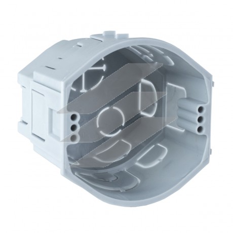 Коробка приладова поглиблена в тверді стіни, з'єднується між собою, ПВХ, сіра, Ø73х70мм, KPR 68-70_KA, КОПОС