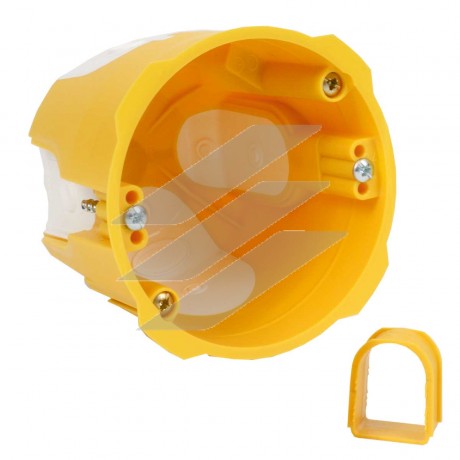 Коробка універсальна з еластичними вводами ПВХ, Жовта, Ø70х70мм, KPRL 68-70/LD_NA, КОПОС