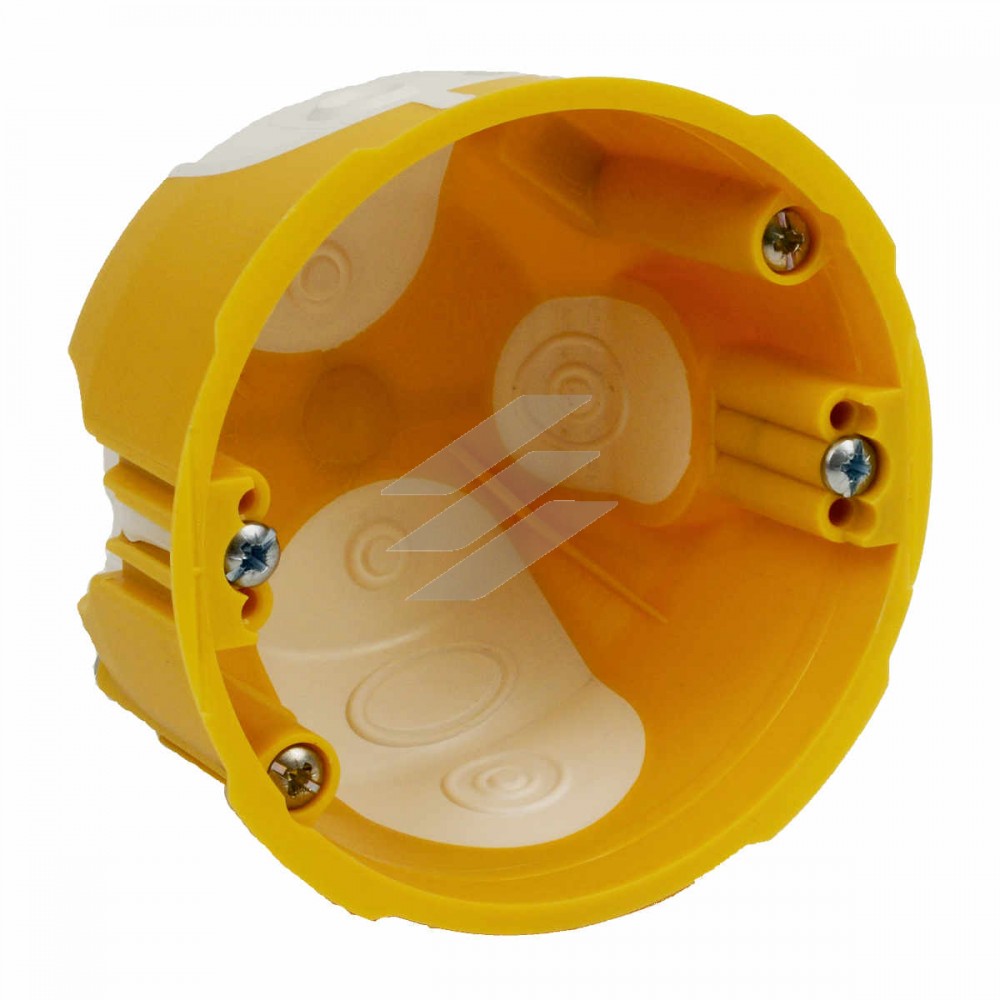 Коробка універсальна з еластичними вводами ПВХ, Жовта, Ø73х45мм, KUL 68-45/LD_NA, КОПОС