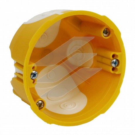 Коробка універсальна з еластичними вводами ПВХ, Жовта, Ø73х45мм, KUL 68-45/LD_NA, КОПОС