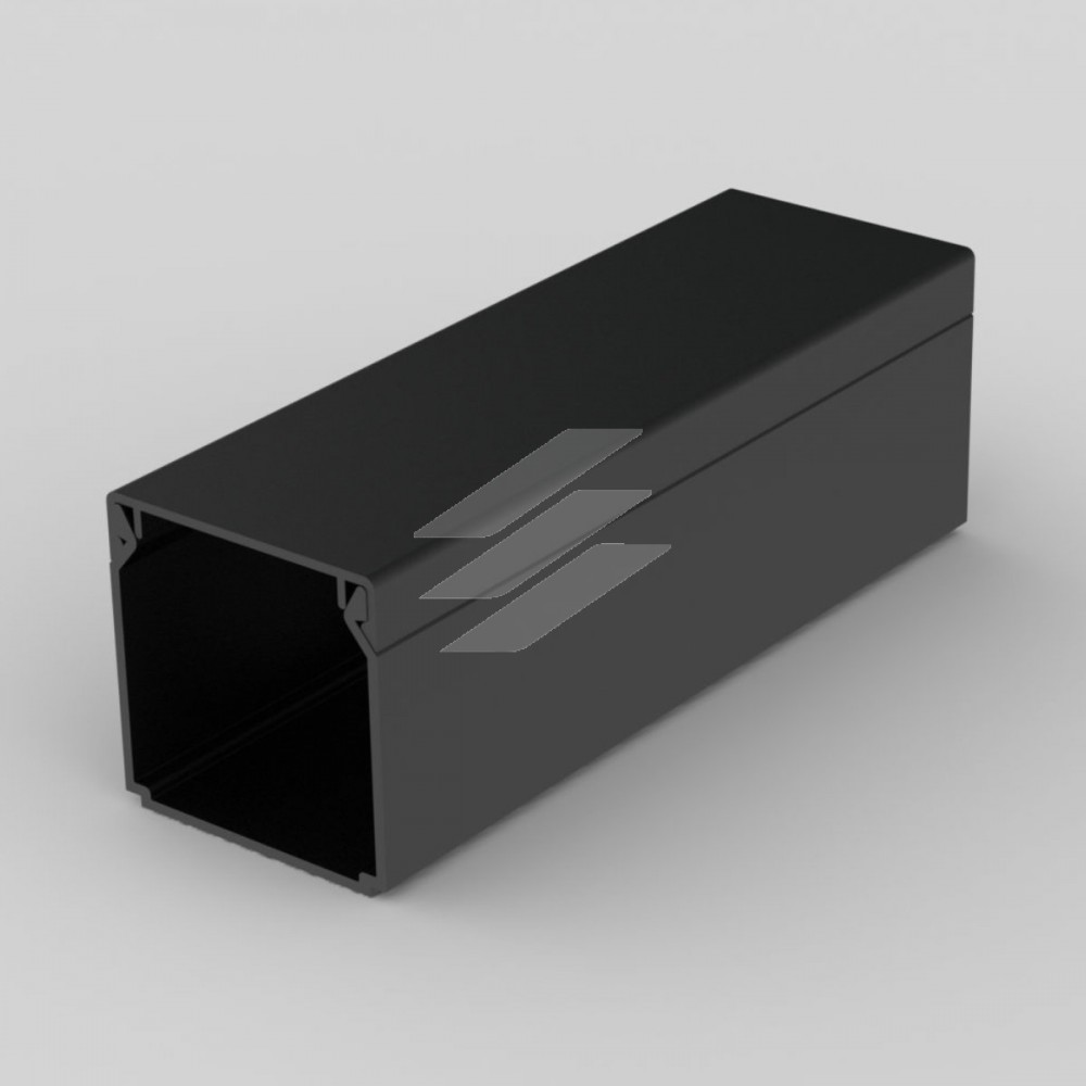 Кабельний канал з ПВХ чорного кольору, УФ-стійкий, 40х40мм, Серія LHD, ПВХ, UA LHD 40X40_FD, КОПОС