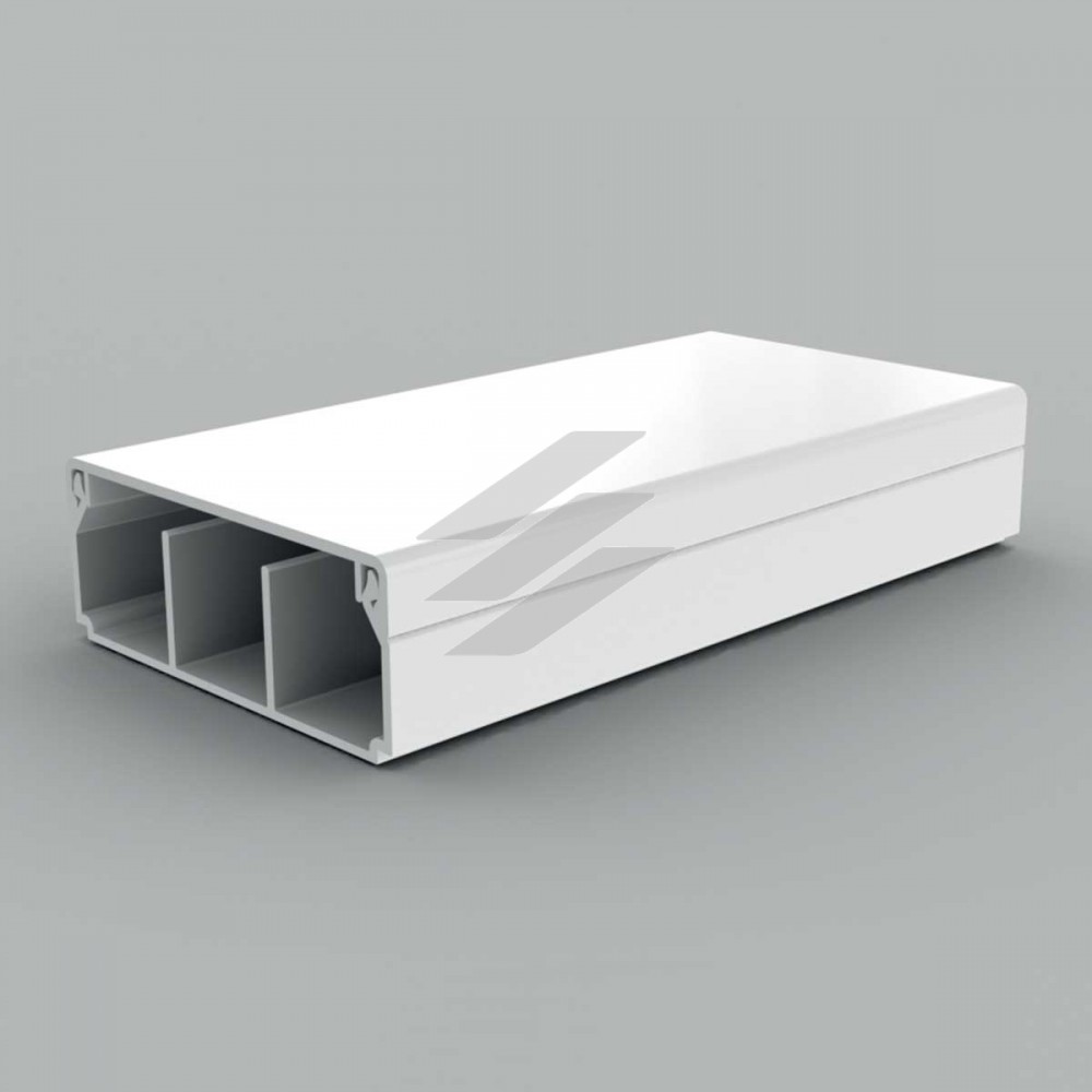 Кабельний канал з ПВХ білого кольору з двома перегородками 50х20мм Серія LH, LHD 50X20/2_HD, КОПОС