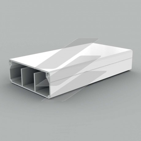 Кабельний канал з ПВХ білого кольору з двома перегородками 50х20мм Серія LH, LHD 50X20/2_HD, КОПОС