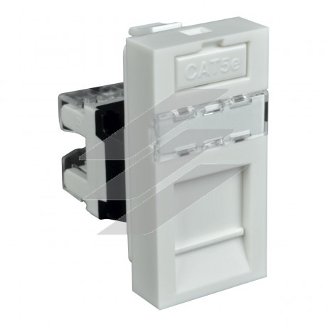 модульний адаптер з комп'ютерним роз'ємом RJ-45 Серія Quadro, QD 45X22.5-RJ-45_HB, КОПОС