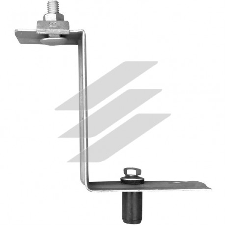 Тримач дроту с кріпленням поверх крівлі, 100мм, нержавіюча сталь, KovoFlex