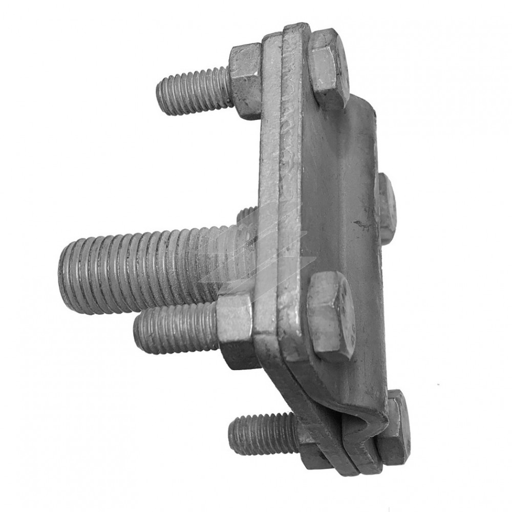 Затиск дроту на стрижнях заземлення/блискавкоприймачах, HDG, KovoFlex