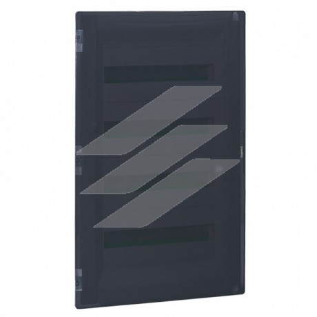 Пластиковий щит Practibox³ вбудований 4х18 модулів, прозорі двері, Legrand