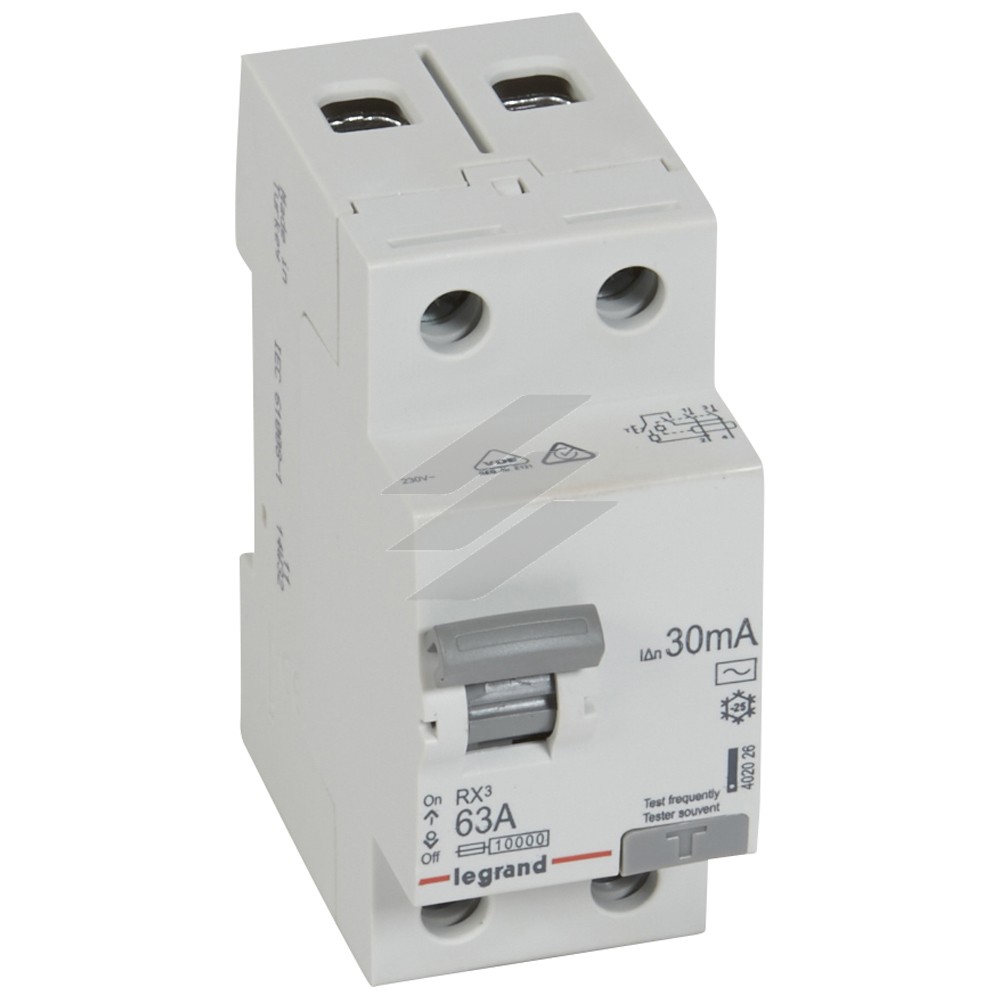 RX³ Диференційне реле 30mA 40А 2P AC, Legrand