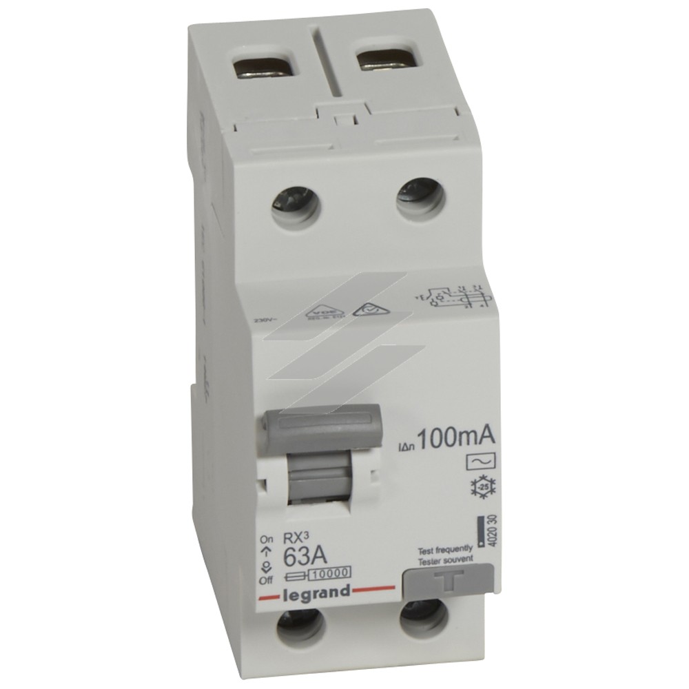 RX³ Диференційне реле 100mA 40А 2P AC, Legrand