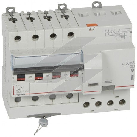 Диференційний автомат DX³ 4Р C 32A 30mA-AC, Legrand
