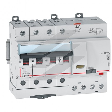 Диференційний автомат DX³ 4Р C 50A 30mA-AC, Legrand