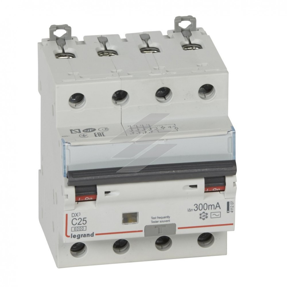 Диференційний автомат DX³ 4Р C 20A 300mA-AC, Legrand
