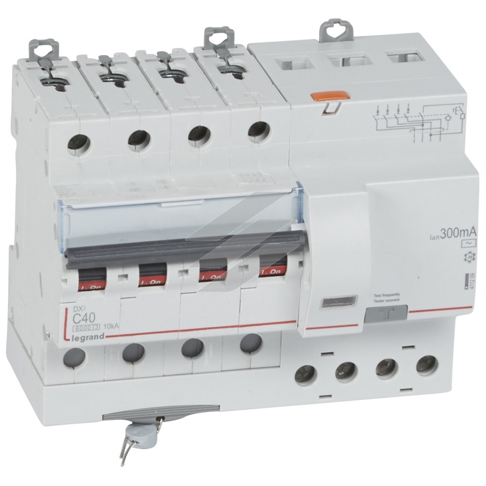 Диференційний автомат DX³ 4Р C 32A 300mA-AC, Legrand