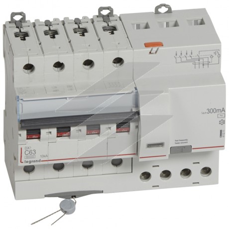 Диференційний автомат DX³ 4Р C 50A 300mA-AC, Legrand