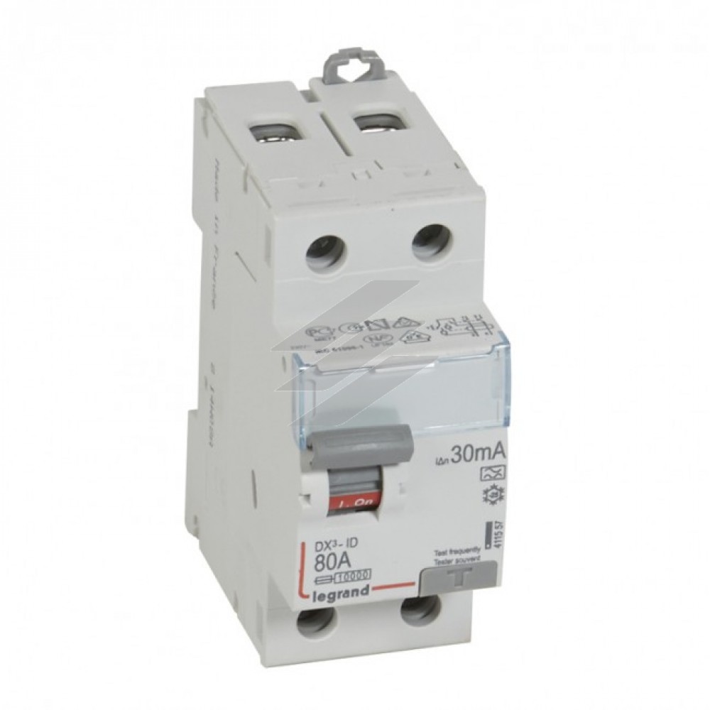 Диференційне реле DX³ 2P 80A 30mA-A, Legrand