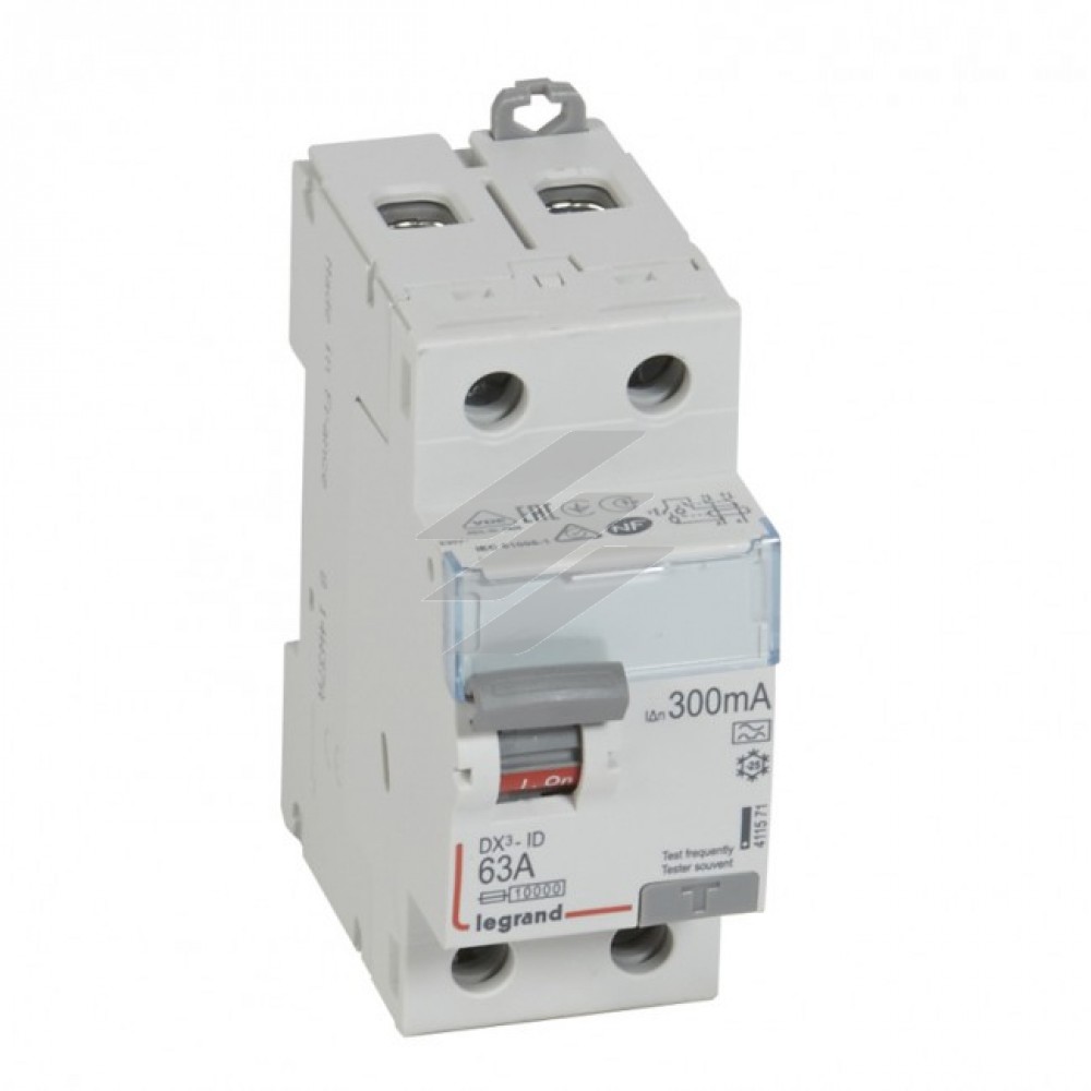 Диференційне реле DX³ 2P 63А 300mA-A, Legrand