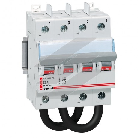 Вимикач-роз'єднувач 25A 2P DC 800В 4м, Legrand