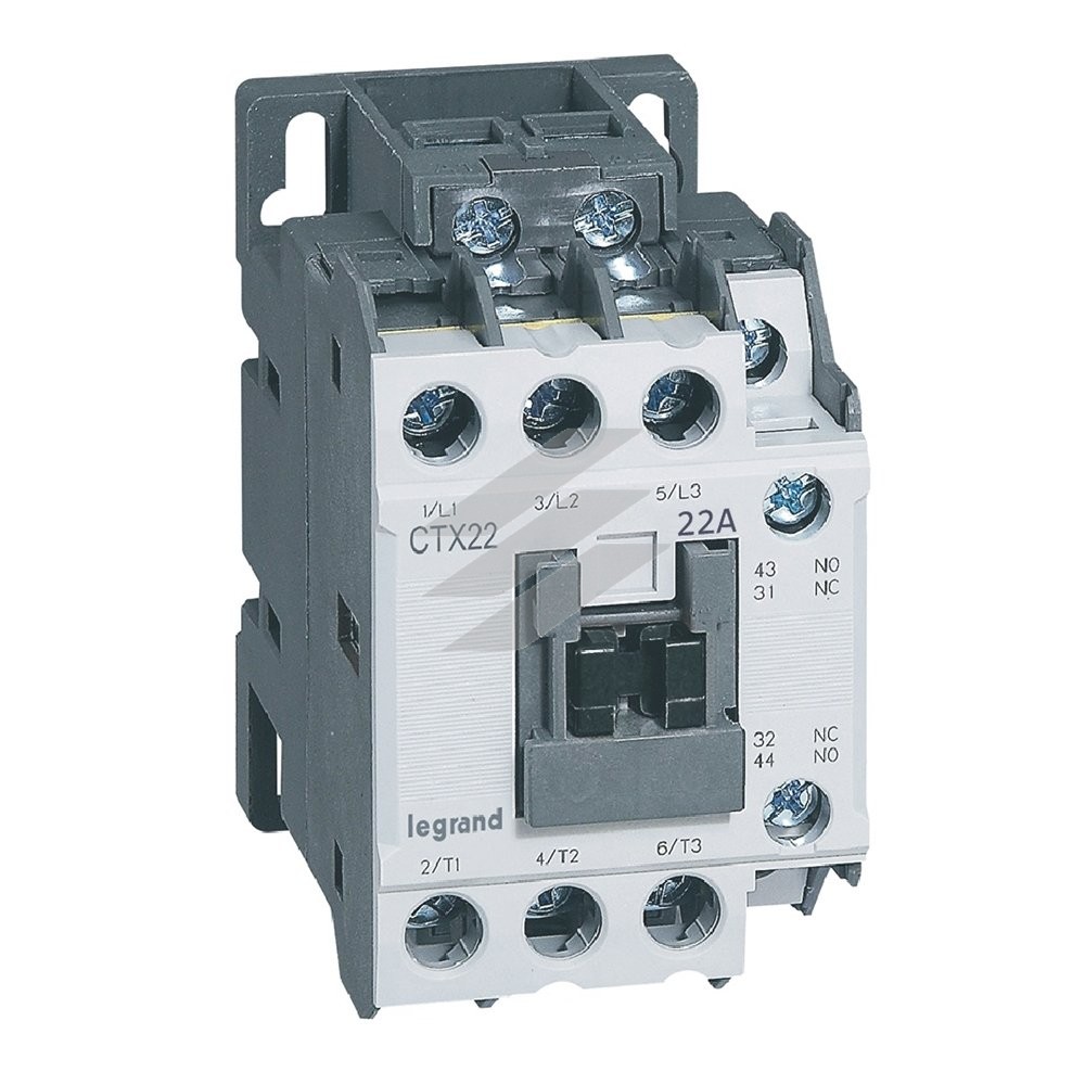 Контактор CTX³ 22 3Р 22A 1NO 1NC 24В DC, Legrand