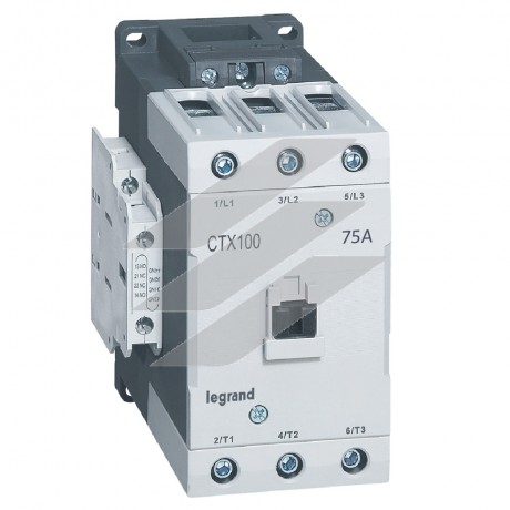 Контактор CTX³ 100 3Р 75A 2NO 2NC 24В AC, Legrand