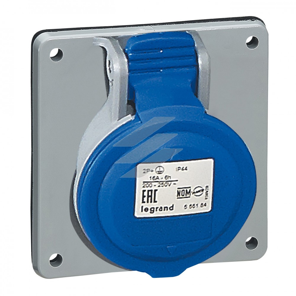 Розетка панельна P17 16А 2P+PE 230V IP44, Legrand