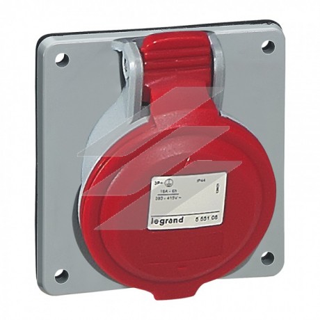 Розетка панельна P17 32A 3P+PE 415V IP44, Legrand